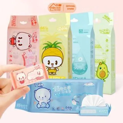 Khăn Giấy Ướt Mini Bịch 8 Gói - Tiện Lợi, Đa Năng Cho Mọi Gia Đình 814051