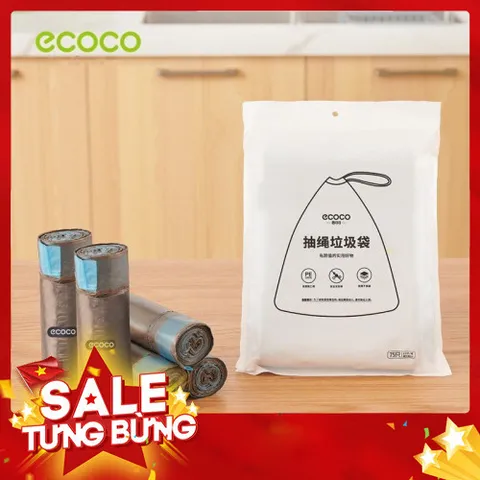 Túi Đựng Rác Có Quai Xách Siêu Dai ecoco (combo 5 cuộn) 814063
