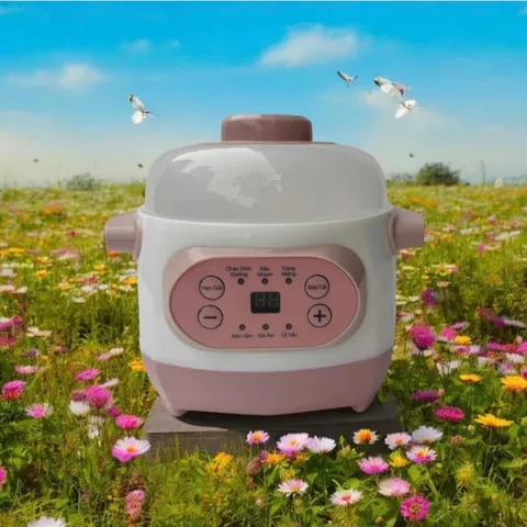 Nồi Hầm Cháo Chậm Cách Thủy 1L Cao Cấp - Bản Tiếng Trung Tiện Lợi Bảo Hành 1 Năm 814067