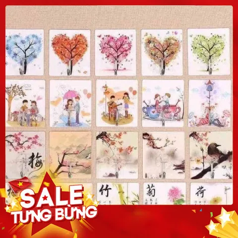 Combo 10 móc dính 3d cường lực siêu chắc 814069