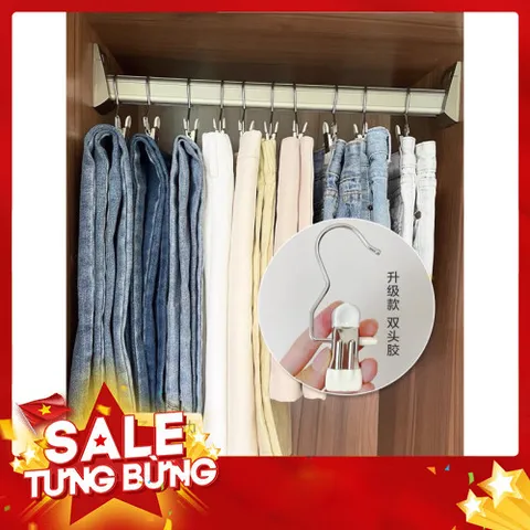 Móc Inox Kẹp Quần Áo Bọc Nhựa - Tiện Lợi và Bền Bỉ 814071