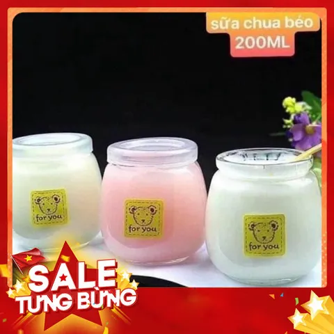 Hũ Sữa Chua Béo Thủy Tinh 200ml (Combo 8 Hũ) - Tiện Lợi Cho Việc Làm Sữa Chua Tại Nhà 814074