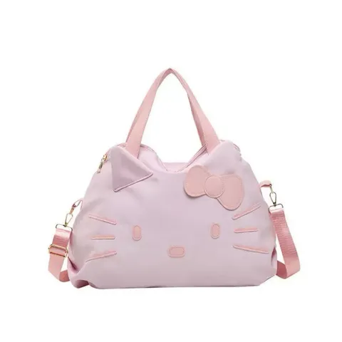 Túi Xách Nữ Hello Kitty Dáng Duffle Quai Da Cao Cấp - Túi Đeo Chéo Du Lịch Đi Học Đi Chơi Cực Dễ Thương Hot Trend 814086