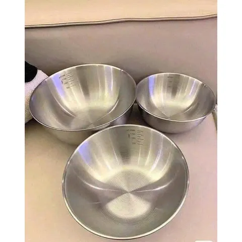 Sét 3 Bát Trộn Inox Cao Cấp - Đủ Size Tiện Lợi Cho Mọi Món Ăn 814098