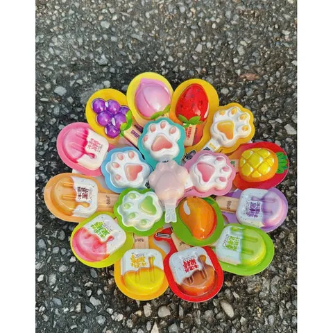Thạch Trái Cây 3D Hình Thù Gói - Ngon Miệng và Đầy Màu Sắc 814111
