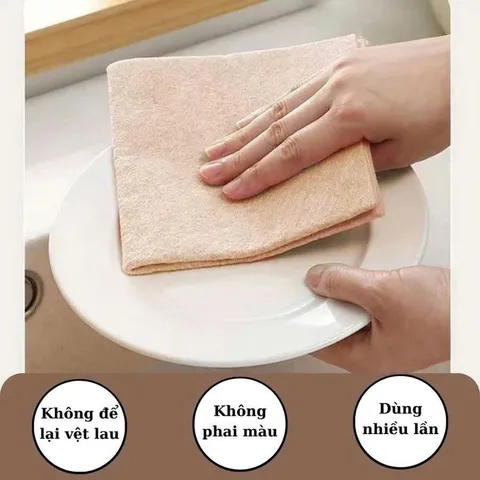 Combo Khăn Lau Bếp Xơ Mướp Tự Nhiên 5 Mét - Đa Năng, Thấm Hút Tốt, Không Gây Trầy Xước 814122