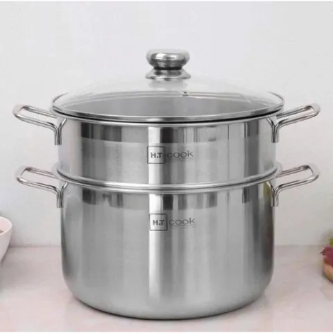 Bộ Nồi Xửng Hấp Inox 430 Cao Cấp Fivestar HT COOK - Nắp Kính, 28cm, Dùng Được Mọi Loại Bếp 814169