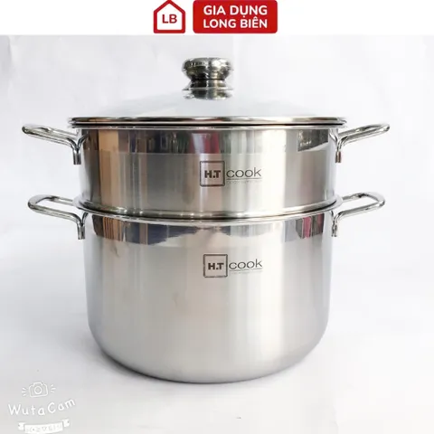 Bộ Nồi Xửng Hấp Inox 430 Cao Cấp Fivestar HT COOK - Nắp Kính, 28cm, Dùng Được Mọi Loại Bếp 814169