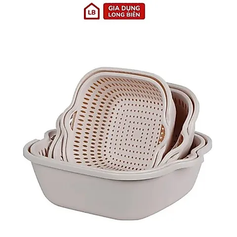 Bộ Rổ Nhựa 6 Món Kèm Chậu Việt Nhật - Tiện Lợi Cho Mọi Không Gian Bếp 814186