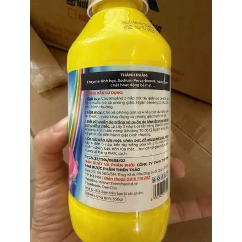 Lọ Tẩy Mốc Quần Áo Denclin Trắng Màu 350g - Giải Pháp Hiệu Quả Cho Quần Áo Của Bạn 814190