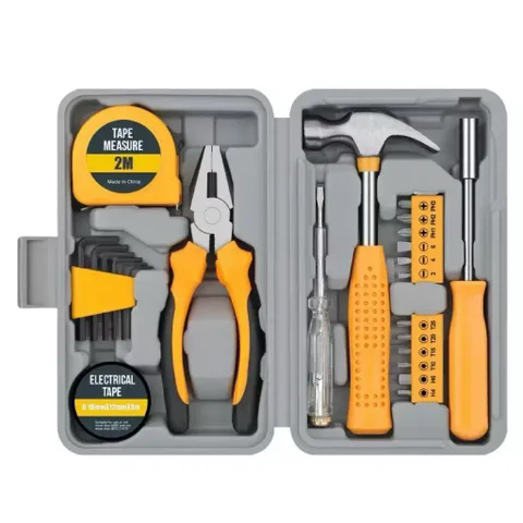 Bộ Dụng Cụ Sửa Chữa Đa Năng 21 Chi Tiết – Có Hộp Đựng Gọn Gàng, Búa, Kìm, Thước Kéo, Tua Vít Cho Gia Đình 814193