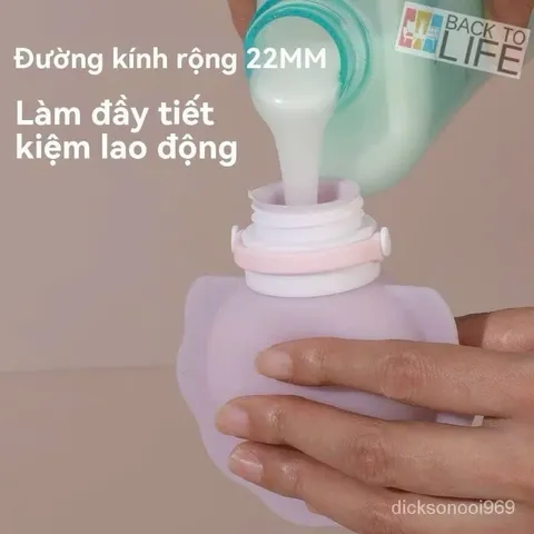 Combo 3 Chai Đựng Dầu Gội/Sữa Tắm Dung Tích 60ml - Tiện Lợi Cho Mọi Chuyến Đi 814197