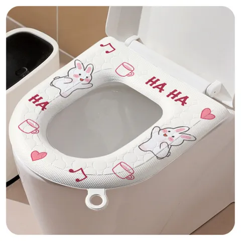 Lót Bồn Cầu Giữ Ấm Labubu Dễ Thương - Đệm Lót Bồn Cầu Xốp Không Thấm Nước, Dễ Dàng Vệ Sinh 814218