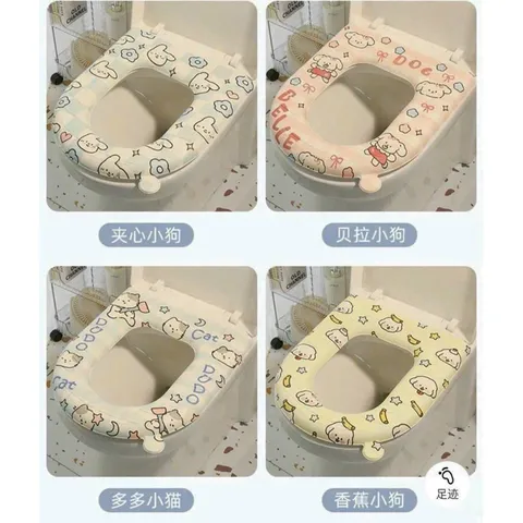 Lót Bồn Cầu Giữ Ấm Labubu Dễ Thương - Đệm Lót Bồn Cầu Xốp Không Thấm Nước, Dễ Dàng Vệ Sinh 814218