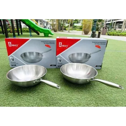 Chảo Inox Sâu Lòng Chống Dính Đáy Từ Amey - Kích Thước 28cm & 30cm Dùng Được Trên Mọi Loại Bếp 814228