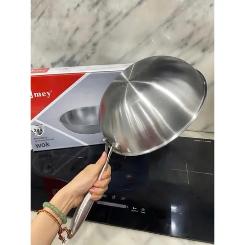 Chảo Inox Sâu Lòng Chống Dính Đáy Từ Amey - Kích Thước 28cm & 30cm Dùng Được Trên Mọi Loại Bếp 814228