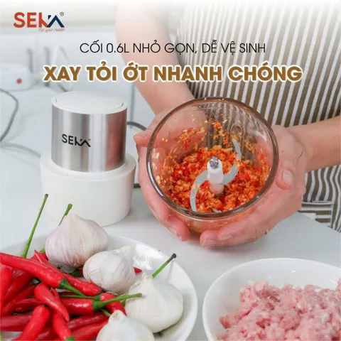 Máy Xay Đa Năng 2 Cối Seka SK2289 - Cối Thép INOX 2L & Cối Thủy Tinh 0.6L, Công Suất 500W- Bảo Hành 12 Tháng 814243