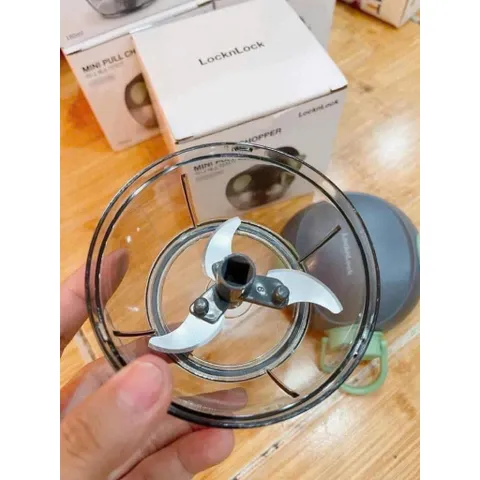 Máy Xay Tỏi Ớt LocknLock CKS321GRN (180ml) - Dụng Cụ Kéo Tay Mini Đa Năng Xay Gia Vị, Rau Củ Chính Hãng 814247
