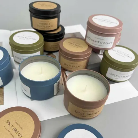 Combo 5 Hũ Nến Thơm Aroma Works Cao Cấp - Sáp Thơm Phòng Khử Mùi, Trang Trí Decor Sang Trọng (Nhiều Mùi Hương) 814252