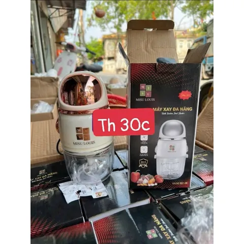 Máy Xay Đa Năng MISU LOUIS M2-68 Cối Thủy Tinh Lưỡi Dao Inox 3 Tầng – Máy Xay Thịt, Xay Tỏi Ớt, Rau Củ Mini Tiện Lợi 814255