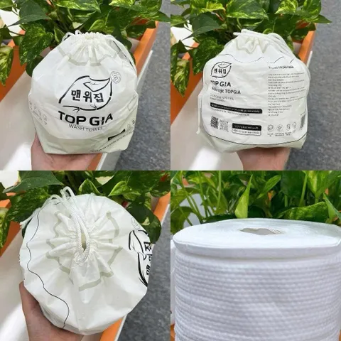 Khăn Rửa Mặt Dùng 1 Lần TOP GIA Dạng Cuộn – Khăn Giấy Khô Cotton Lau Mặt Skincare Spa 814260
