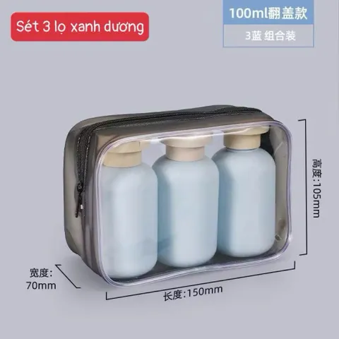 Bộ 3 Lọ Chiết Mỹ Phẩm Du Lịch Silicon Cao Cấp – Sét Chiết Mỹ Phẩm Tiện Lợi, Chống Rò Rỉ, Đủ Màu Pastel Xinh Xắn 814276