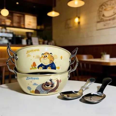Bát Inox Cho Bé Ăn Dặm Zootopia Kèm Thìa – Bát Ăn Chống Nóng Cách Nhiệt Cao Cấp, Họa Tiết Hoạt Hình Đáng Yêu 814284