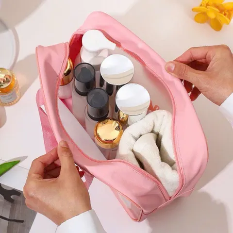 Set 3 Túi Đựng Mỹ Phẩm Trong Suốt Hình Gấu Cute – Túi Du Lịch, Túi Đựng Đồ Cá Nhân Tiện Lợi 814307