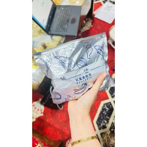 Set 30 Túi Zip Đựng Thực Phẩm Tự Hủy Sinh Học - Túi Zip Khóa Kéo Cao Cấp Trữ Đông Thịt Cá, Rau Củ (3 Kích Thước) 814311