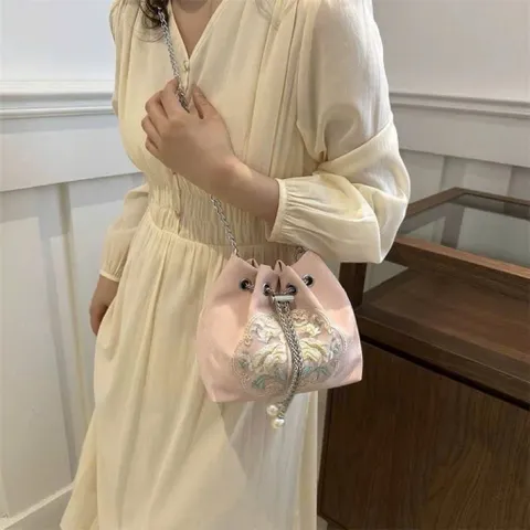 Túi Đeo Vai Xô Thêu Phong Cách Quốc Gia - Dung Tích Lớn, Thời Trang Nữ 814317