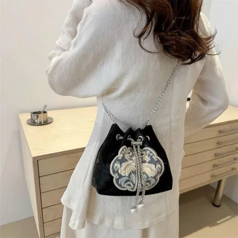 Túi Đeo Vai Xô Thêu Phong Cách Quốc Gia - Dung Tích Lớn, Thời Trang Nữ 814317