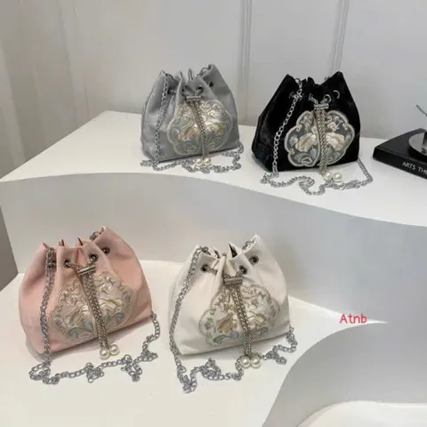 Túi Đeo Vai Xô Thêu Phong Cách Quốc Gia - Dung Tích Lớn, Thời Trang Nữ 814317
