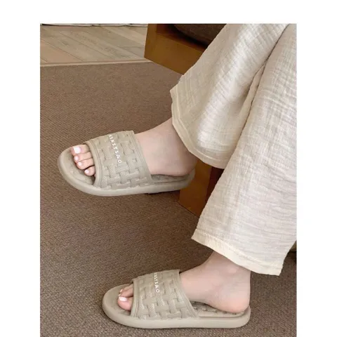 Dép Lê Nữ Quai Ngang XIXITIAO Họa Tiết Đan Mây Vintage, Dép Đi Trong Nhà Văn Phòng Đế Chống Trượt Cao Cấp EN614 814322