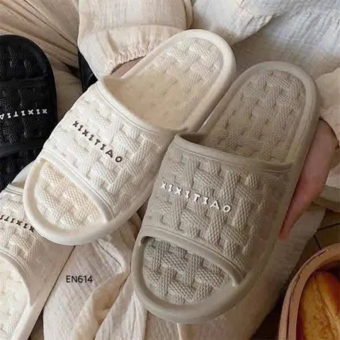 Dép Lê Nữ Quai Ngang XIXITIAO Họa Tiết Đan Mây Vintage, Dép Đi Trong Nhà Văn Phòng Đế Chống Trượt Cao Cấp EN614 814322