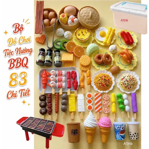 Bộ Đồ Chơi Nấu Ăn BBQ & Lẩu Siêu To 83 Chi Tiết Cho Bé - Quà Tặng 1/6 Tuyệt Vời 814334