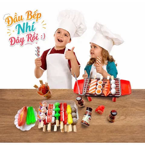 Bộ Đồ Chơi Nấu Ăn BBQ & Lẩu Siêu To 83 Chi Tiết Cho Bé - Quà Tặng 1/6 Tuyệt Vời 814334