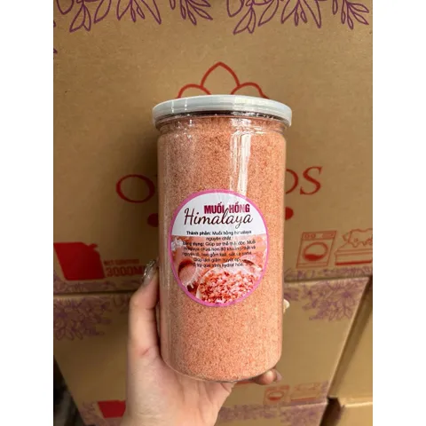 Muối Hồng Himalaya Nguyên Chất 1kg Giadunglongbien, Muối Hồng Kháng Khuẩn Ăn Kiêng Keto, Tắm Tẩy Tế Bào Chết Thải Độc 814341