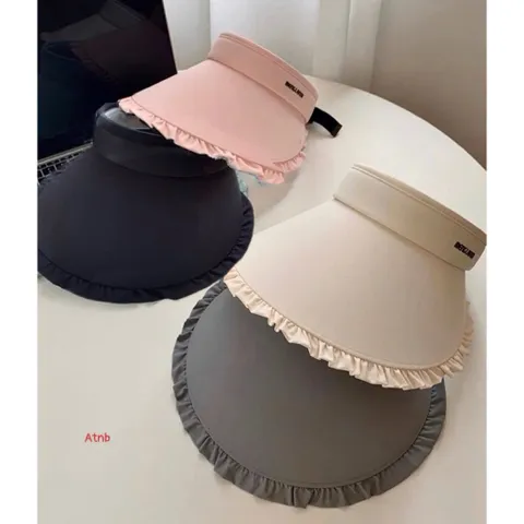 Mũ Chống Nắng Nửa Đầu Cao Cấp - Nón Visor Nữ Rộng Vành Chống Tia UV Họa Tiết Viền Bèo Đi Biển, Chơi Golf Thời Trang 814361