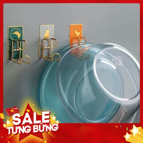 Móc Dán Tường Treo Chậu Thau Thớt Đồ Dùng Phòng Tắm Nhà Bếp - Inox Thép Không Gỉ Keo Dính Siêu Chắc 814362