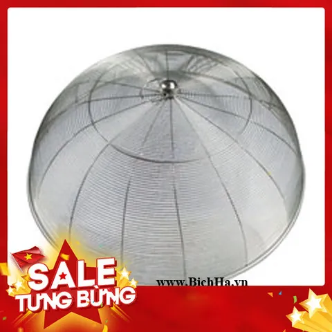 Lồng bàn tròn inox bao lưới đường kính 50cm giúp bảo vệ thức ăn, tránh bụi bẩn và côn trùng 814389