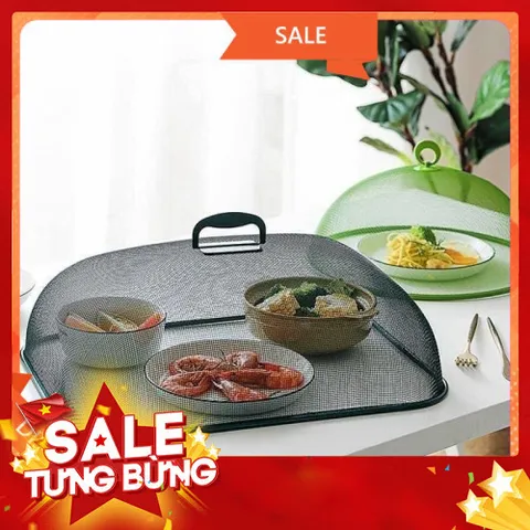 Lồng Bàn Sắt Viền Inox 304 Cao Cấp Lồng Bàn  Loại 1, Dạng Lưới Siêu Mịn, Chống Côn Trùng Hiệu Quả 814396