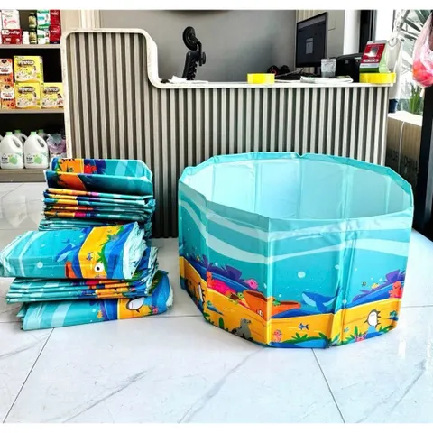 Bể Bơi Gấp Gọn Cho Bé Không Cần Bơm Hơi Cao Cấp - Hồ Bơi Phao Trẻ Em Tự Đứng Gấp Khúc Tiện Lợi Thành Cao Chống Lật 814428