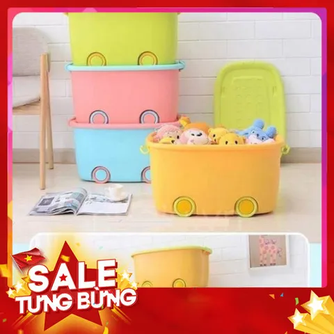 Combo 2 Thùng Đựng Đồ Chơi Có Bánh Xe - Tiện Lợi, Dễ Di Chuyển size to 814447