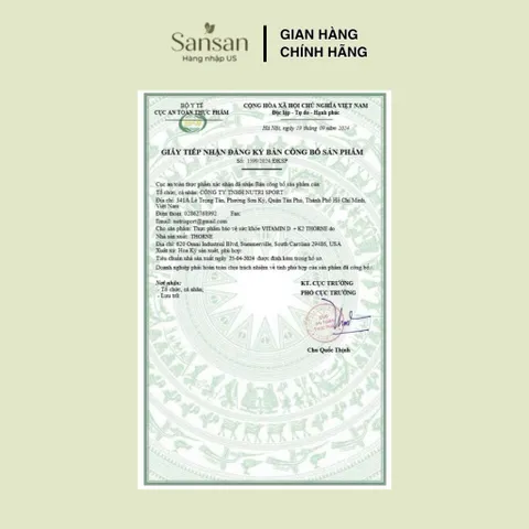 Vitamin D3 Thorne D 5000 IU 60 Viên, Bổ Sung Vitamin D3 125mcg, Hỗ Trợ Xương Cơ & Miễn Dịch, NSF Certified for Sport