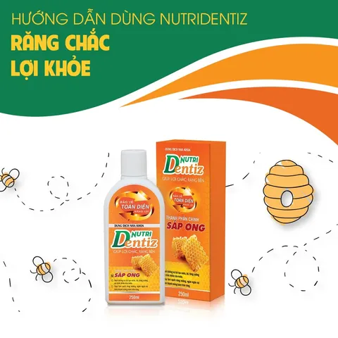 Dung Dịch Nha Khoa NUTRIDENTIZ - Cho Răng Lợi Chắc Khỏe Chai 250 ml