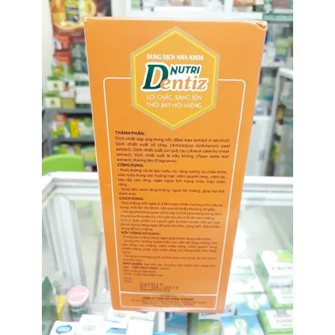 Dung Dịch Nha Khoa NUTRIDENTIZ - Cho Răng Lợi Chắc Khỏe Chai 250 ml