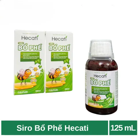Siro Bổ Phế Hecati hỗ trợ bổ phế, giảm ho, giảm đờm (hộp 125ml)