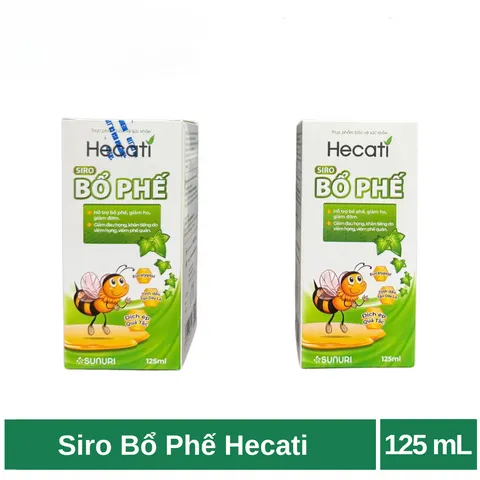 Siro Bổ Phế Hecati hỗ trợ bổ phế, giảm ho, giảm đờm (hộp 125ml)