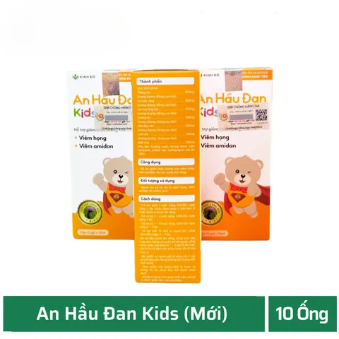 Siro Uống An Hầu Đan Kids - 1 Hộp - Hỗ Trợ Trẻ Bổ Phế, Giảm Ho, Long Đờm 