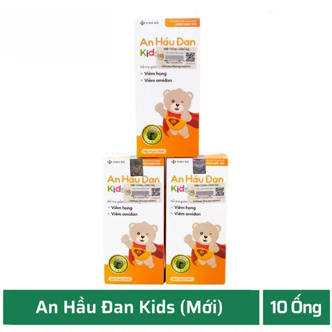 Siro Uống An Hầu Đan Kids - 1 Hộp - Hỗ Trợ Trẻ Bổ Phế, Giảm Ho, Long Đờm 